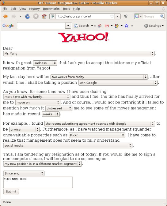 Haciendo humor con los problemas de Yahoo! – Tecnología y 